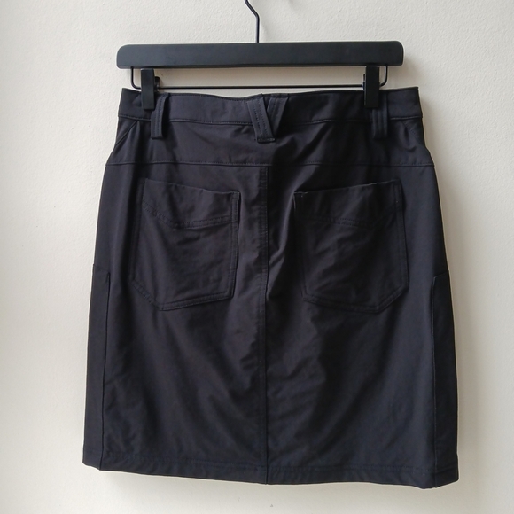 Duluth Trading Activewear Skirt Black Women's 6 - Picture 3 of 6
